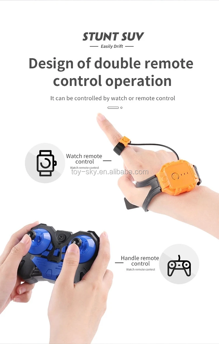 2.4Ghz Hand Gesture Sensing Control Double-side Wholesale RC Cars Toy Off Road Remote Control Stunt Car With Light Music