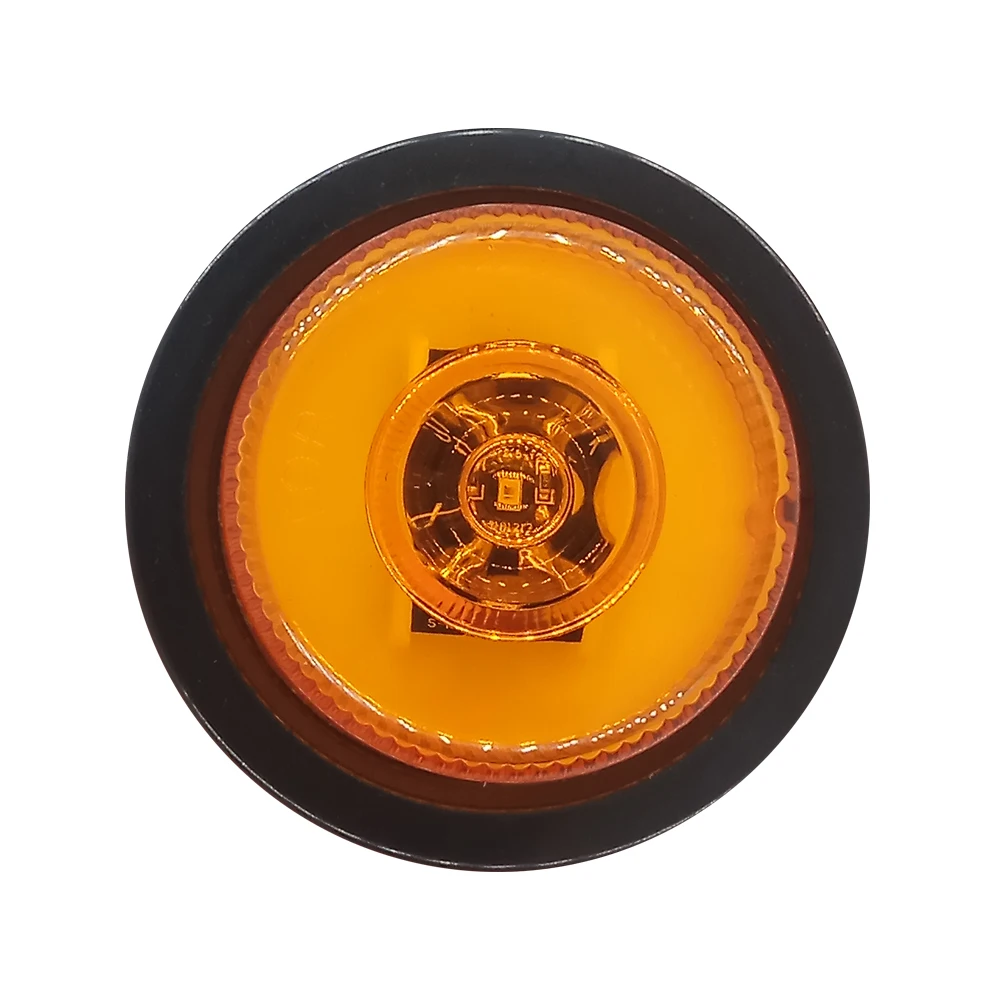 2020 Truck parts accessories 3 Amber diodes 2.5inch round LED side marker lamps lights
