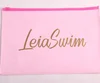 Reusable printed pvc zip lock document file pink ziplock bag