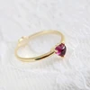 Hot Alloy Ring Women Ruby Jewelry Vintage Garnet Silver Ring