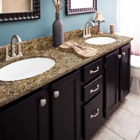 天然石皇家棕色台面抛光巧克力色厨房台面