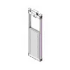 common elevator shaft counterweight cw side second frame iron material roping 2 to 1