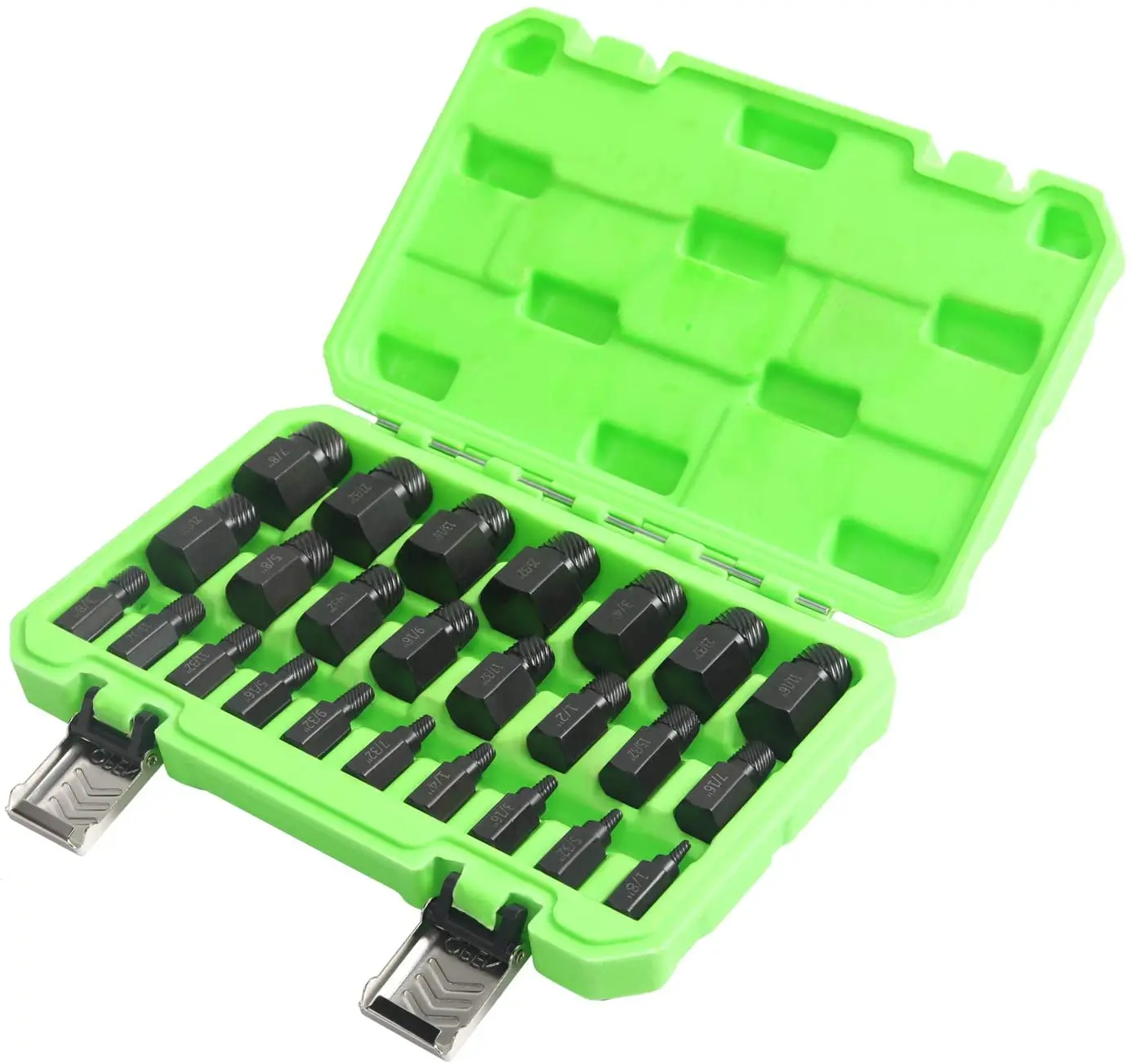 Мульти набор. 25pcs Multi-Spline Screw Extractor Set hex head bit Socket Wrench Bolt Remover. Болт сплайн.