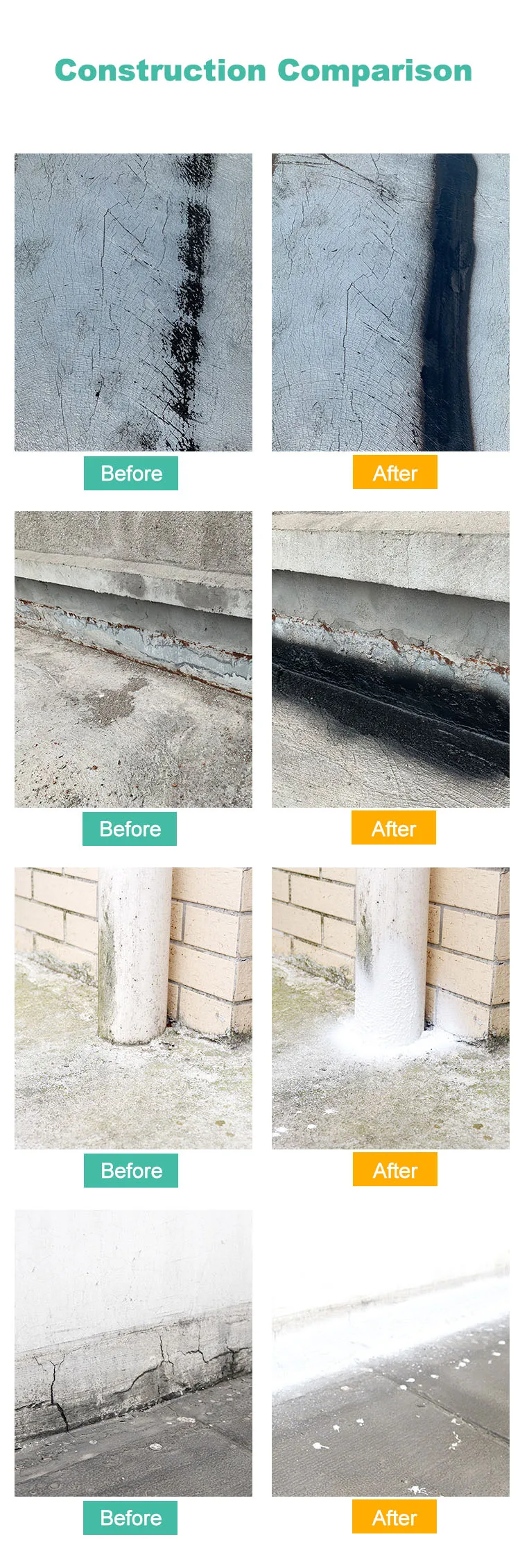 AEROPAK Waterproofing Leak Sealer Spray Rubber Stop Leaking Spray Paint