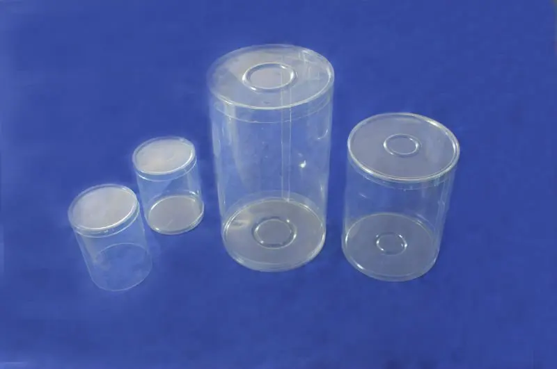 clear PVC cylinder container, View plastic cylinder container, Teamwell