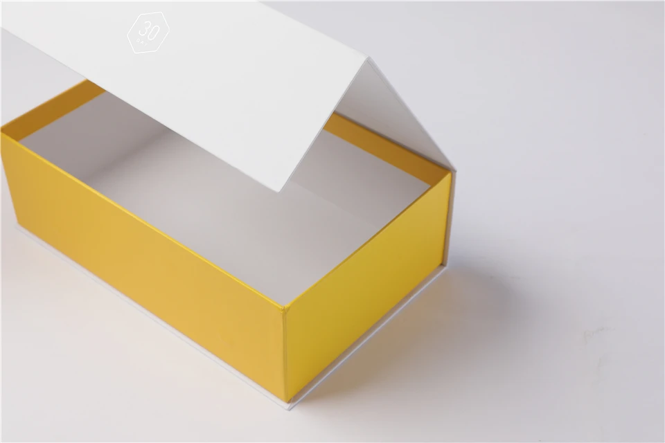 Luxury Eco Friendly Custom Book Shape Hard Flip Top White Small Folding