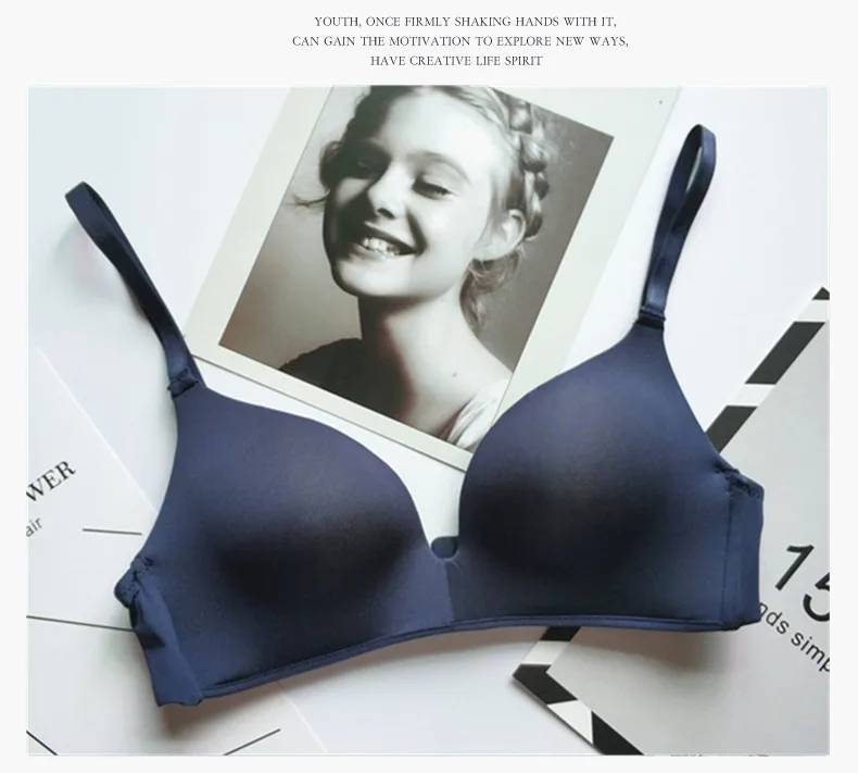 Breathable Sexy Women Bras Transparent Solid Antibacterial Wireless