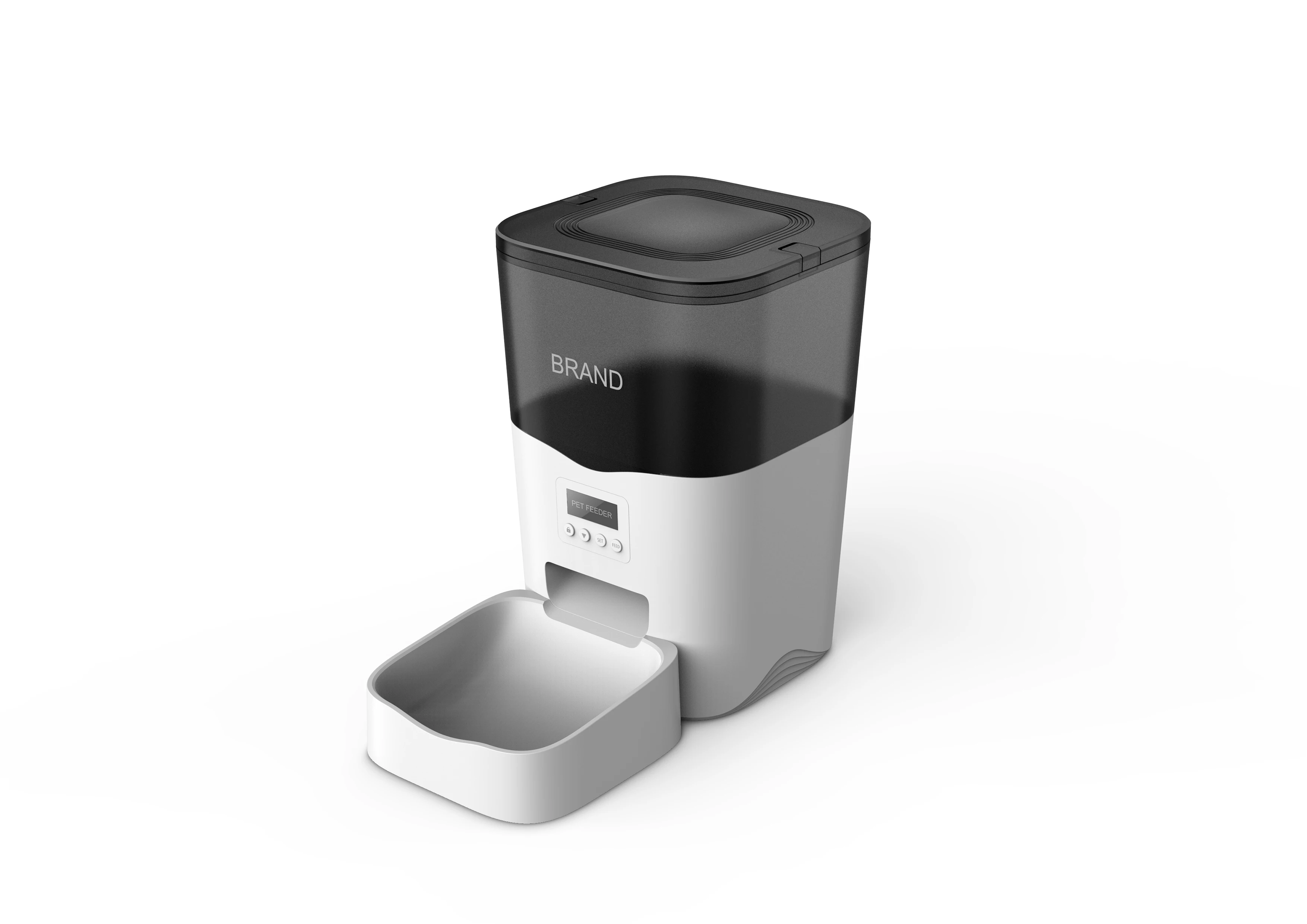 Custom Automatic Feeder 3l Auto Pet Dry Food Dispenser With 10s Voice Recorder For Small