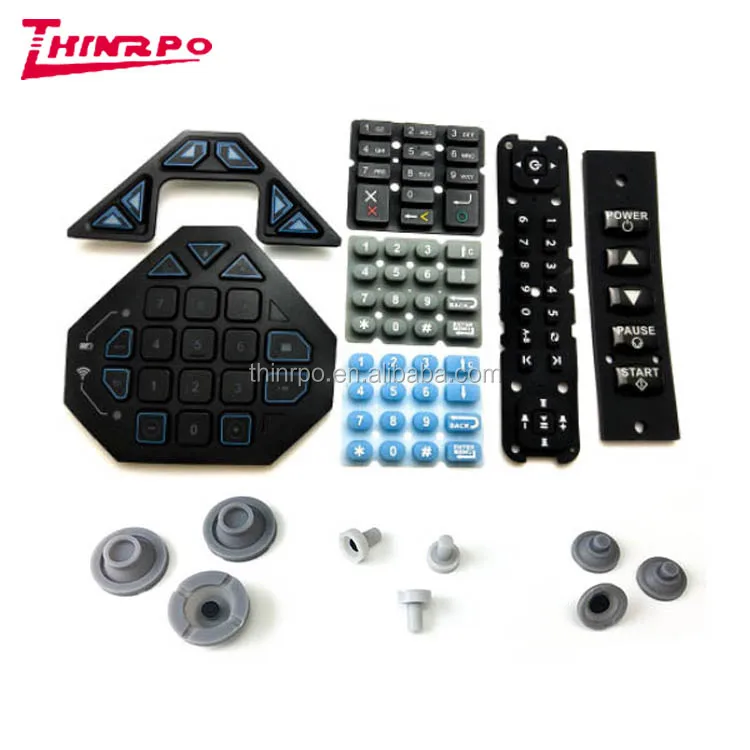 Factory Custom Conductive Push Keypad Switch Silicone Rubber Push