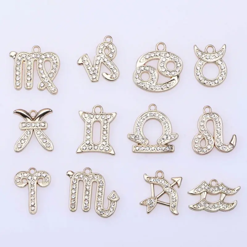 Glowing Astrology Zodiac Sign Clog Shoe Charms For Wholesale Zodiac