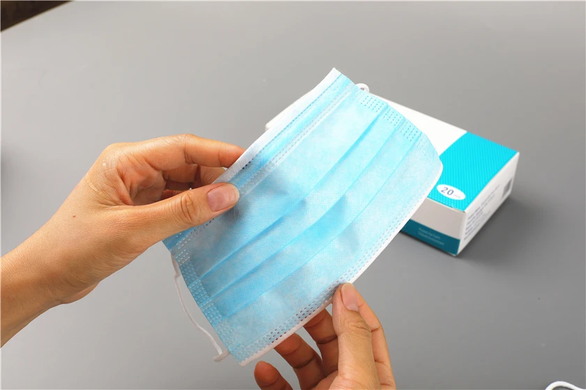 50pcs disposable 3 layer disposable mask cover with elastic ear