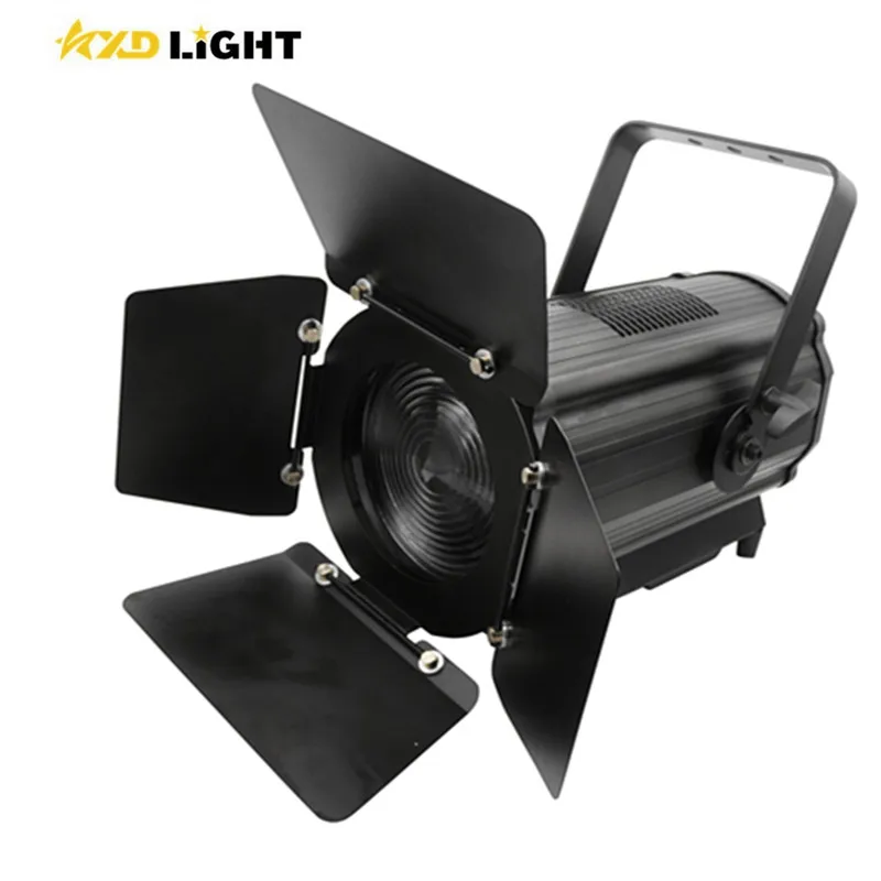 Manual/ auto zoom optional 200w 15-50 degree LED Fresnel spotlight  cool white/ warm white studio  theater concert