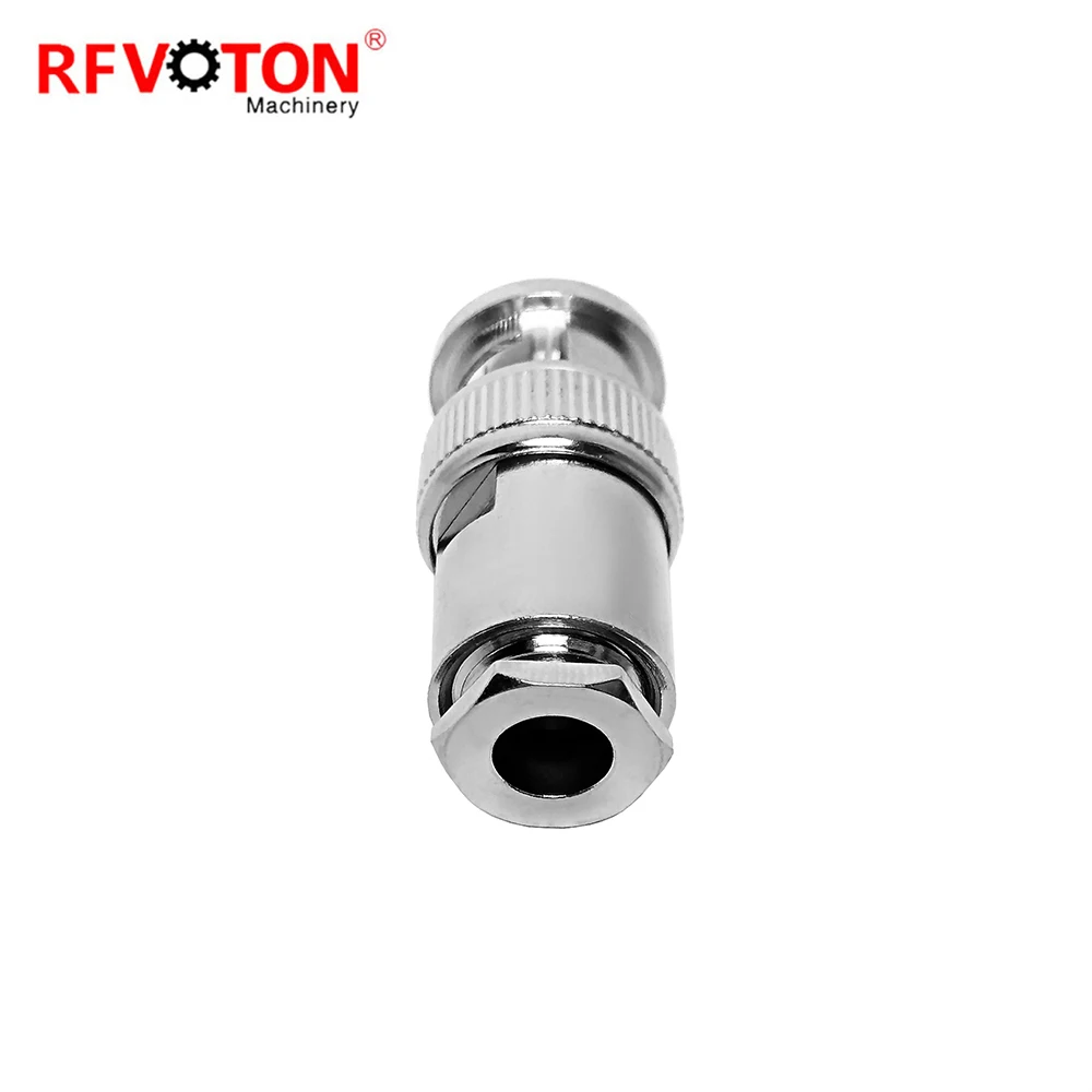 Straight Male Solder BNC clamp Connector For RG59 rg6 rg11 CCTV Camera TV Antenna details