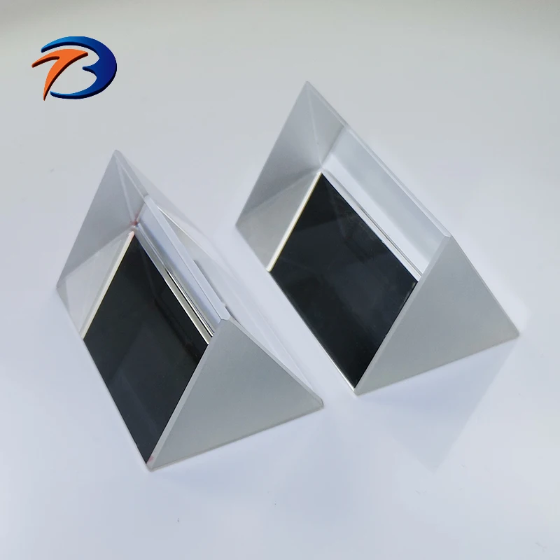 Custom BK7 glass dispersion triangular equilateral prisms optical 60 degree quartz optic glass equilater prism