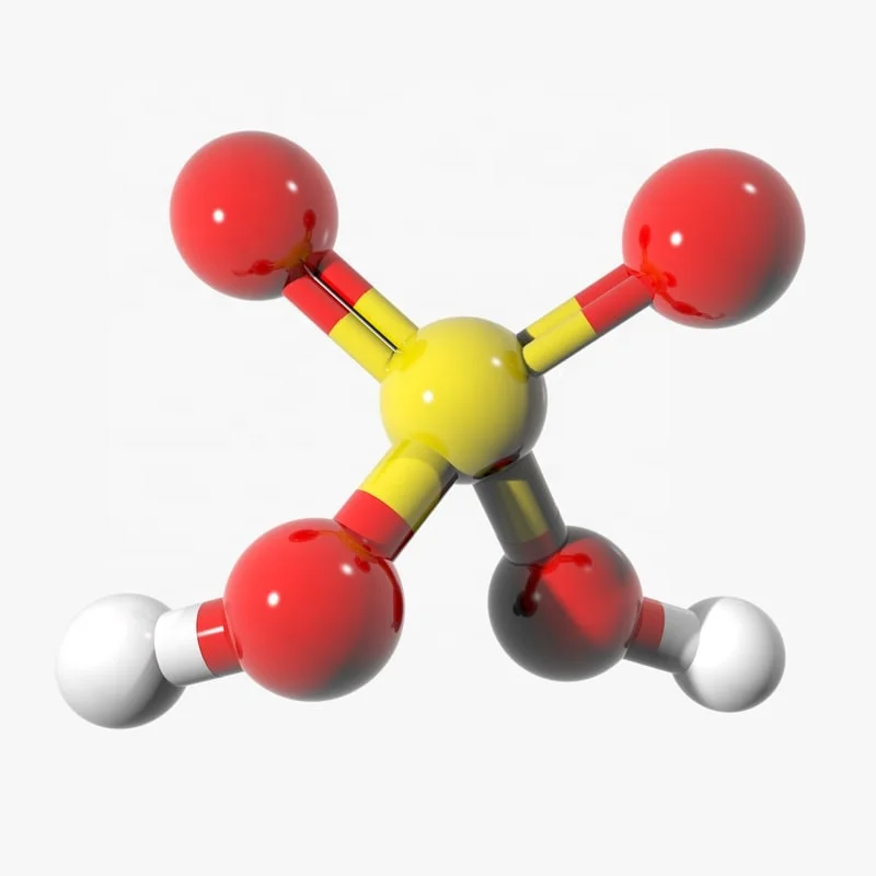 4 молекулы серной кислоты
