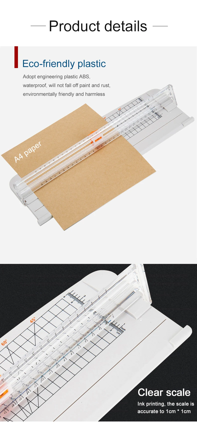 2020 new arrival multipurpose white portable mini paper cutter