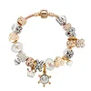 Fashionable 2019 New Design Charm Bracelet Women Gift , DIY Handmade Turtle Studded Pendant Beaded Bracelet Charm Jewelry