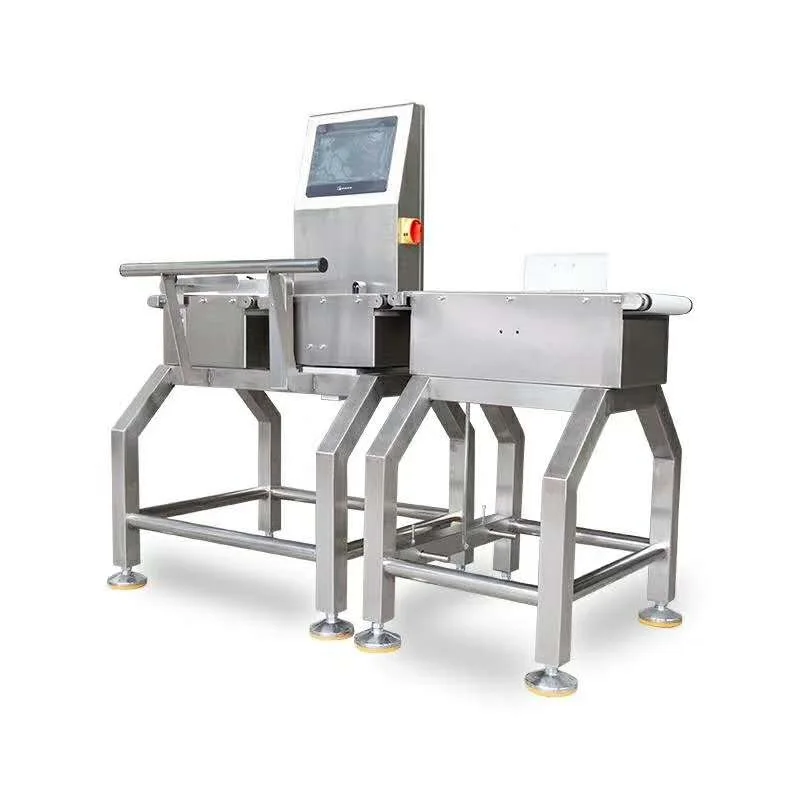 Conveyor Weight Sorting System Checkweigher Machine With Push Rejector 