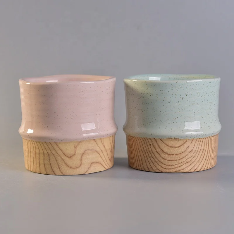 Unique ceramic scented votive candle jar customized candle holders wedding centerpieces use