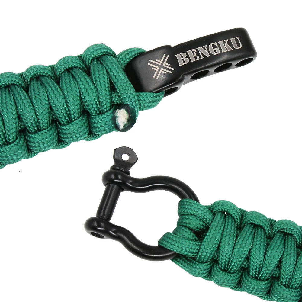 Custom Paracord Bracelet 550 Survival Adjustable Shackle With Logo