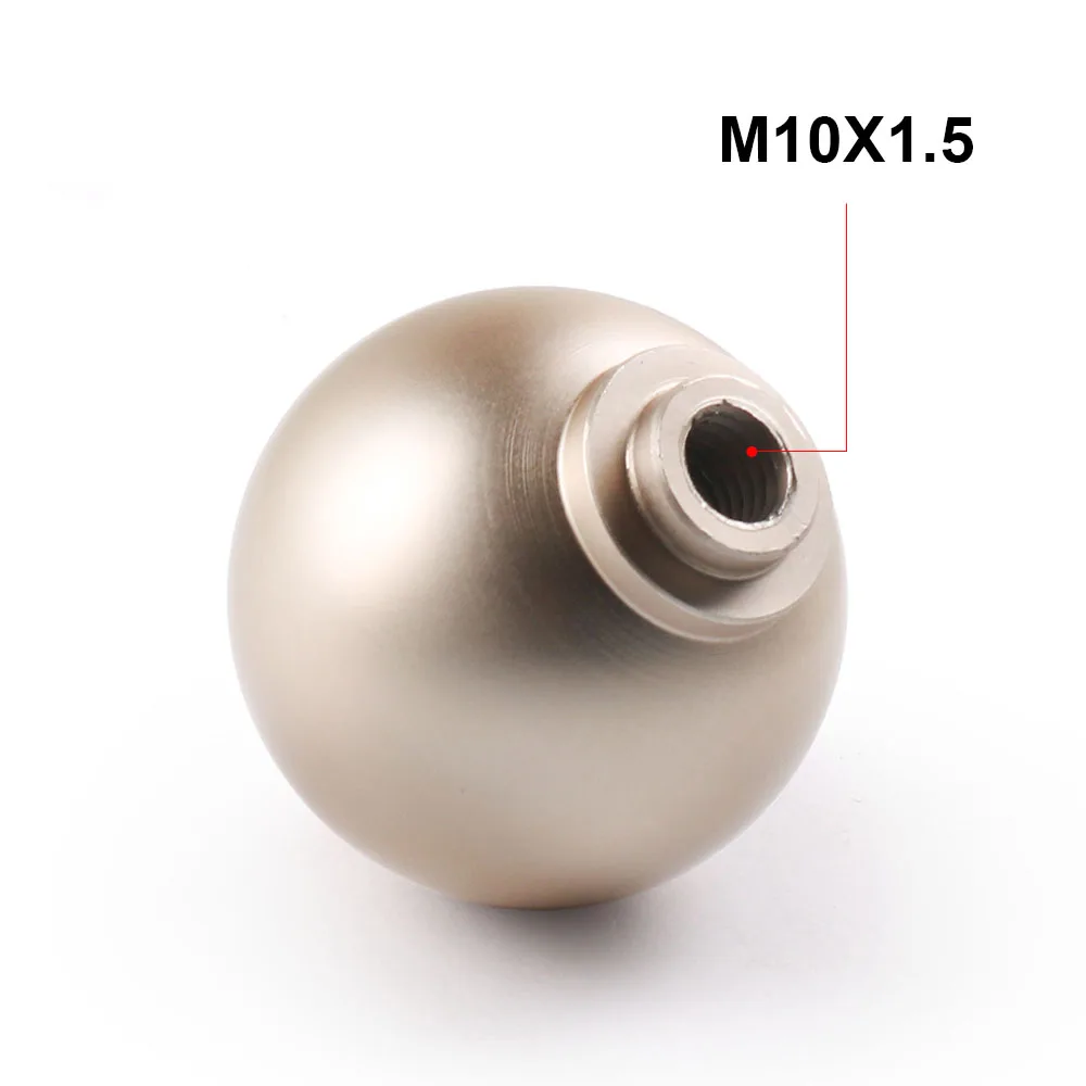 Universal Racing 5 /6 Speed Gear Shift Lever Manual Automatic Light Gold Ball Shape M10*1.5