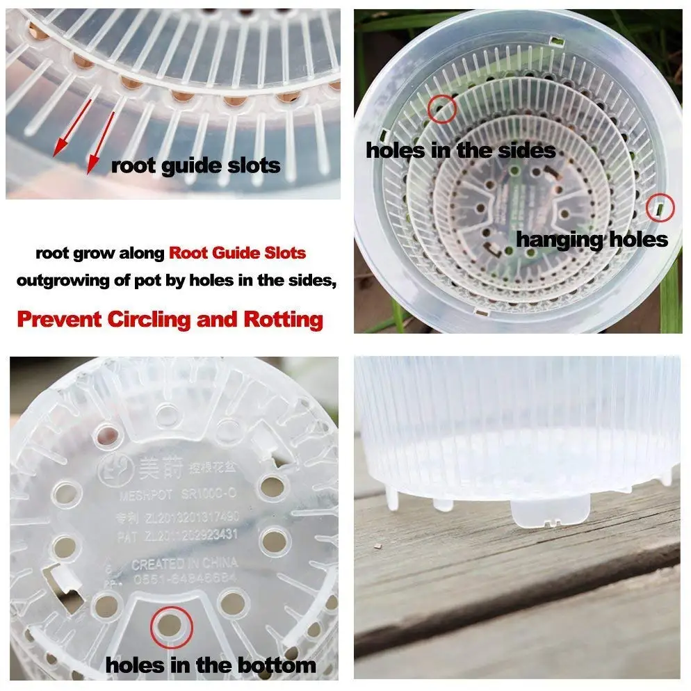 Orchid Pots With Holes Plastic Plastic Clear Slotted Orchid Pots Liners