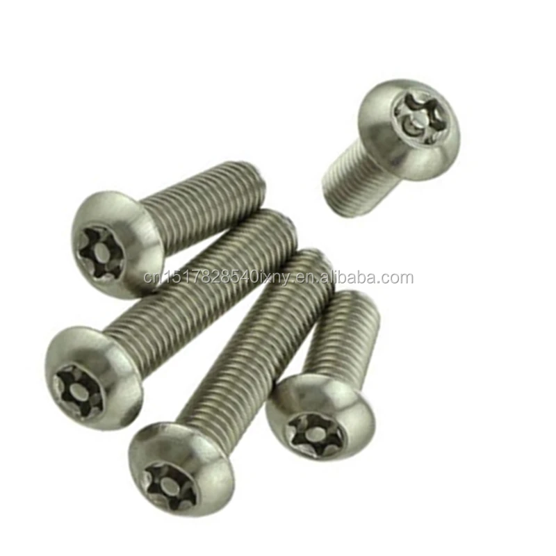 Iso7380 Stainless Steel Button Head Torx Screw With Pin/ Security ...