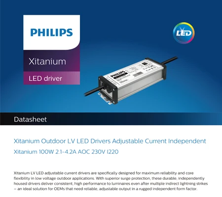 Philips Xitanium LED Trafo 100W 24V DC Gleichspannung 1250-4170mA