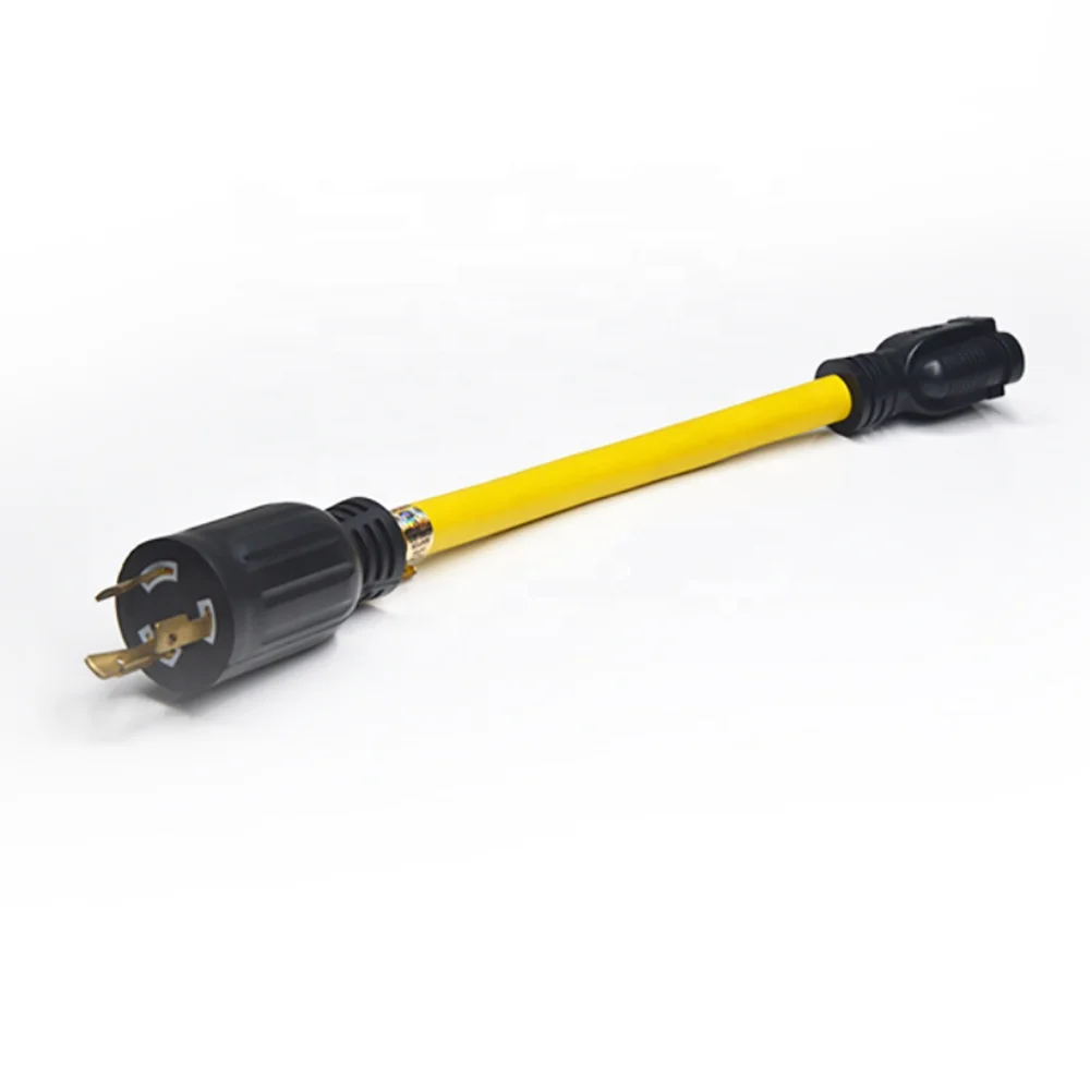 12 Gauge Stw Generator Cord Adapter From Nema L520p To 515r