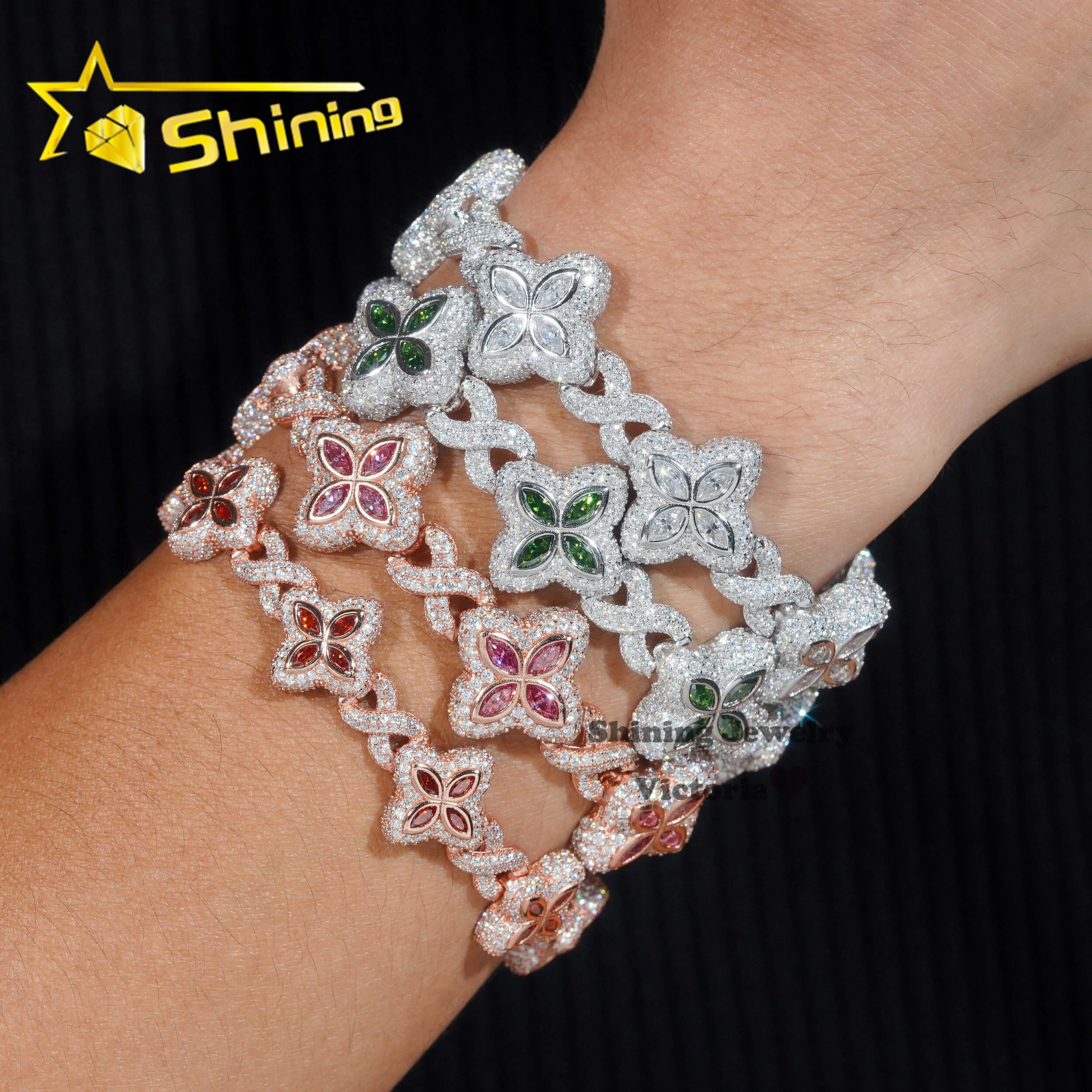 925 online Silver Rhinestone Bracelet Jewelry