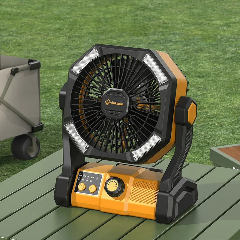 Camping Fan With Led Lantern 20000mah Rechargeable Battery Outdoor Tent