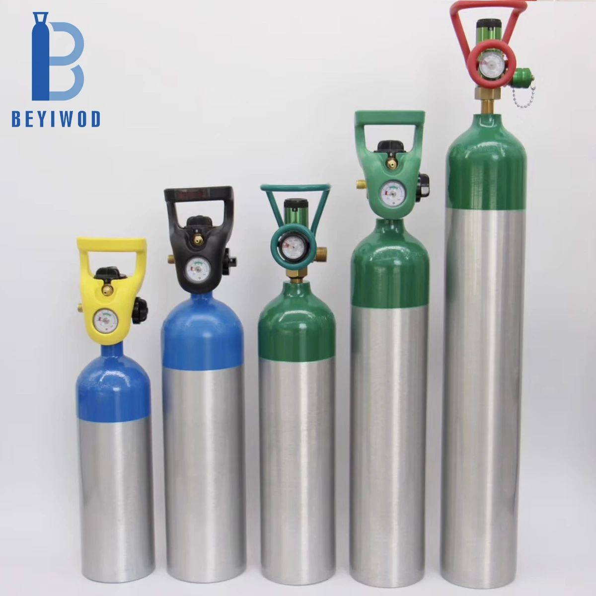 product e size high pressure oxygen aluminum cylinder medical oxygen cylinder with cga870 valve european standard-5