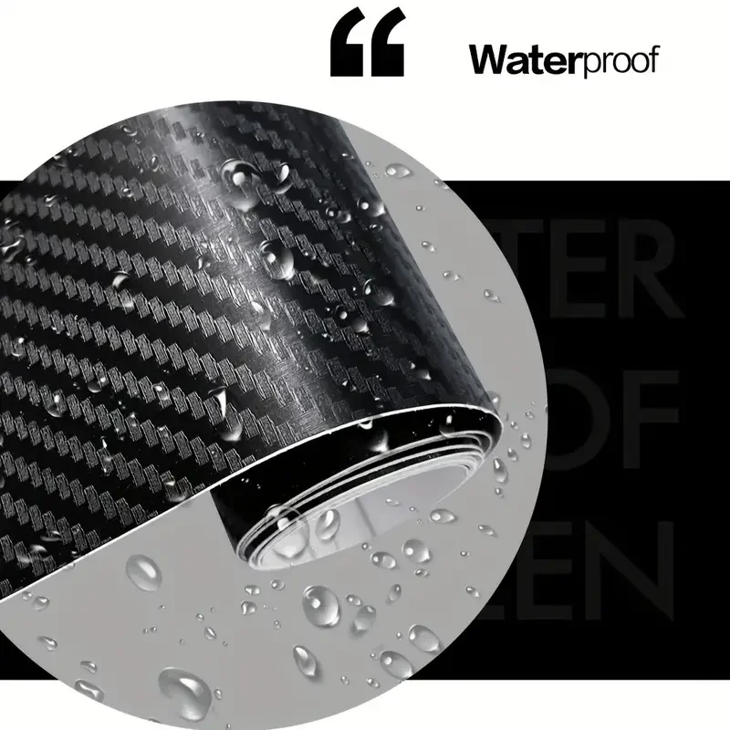 3D Waterproof Carbon Fiber Vinyl Car Wrap Sheet Roll Film Stickers ...