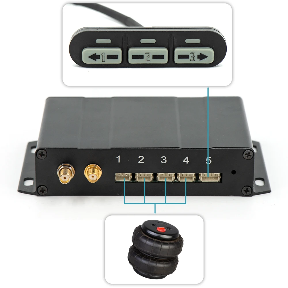 Air Ride Suspension Electronic Control System With Pressure Sensor