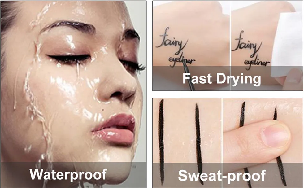 Quewel Delineador De Ojos Eyelash Adhesive Glue And Eyeliner Pen Glue