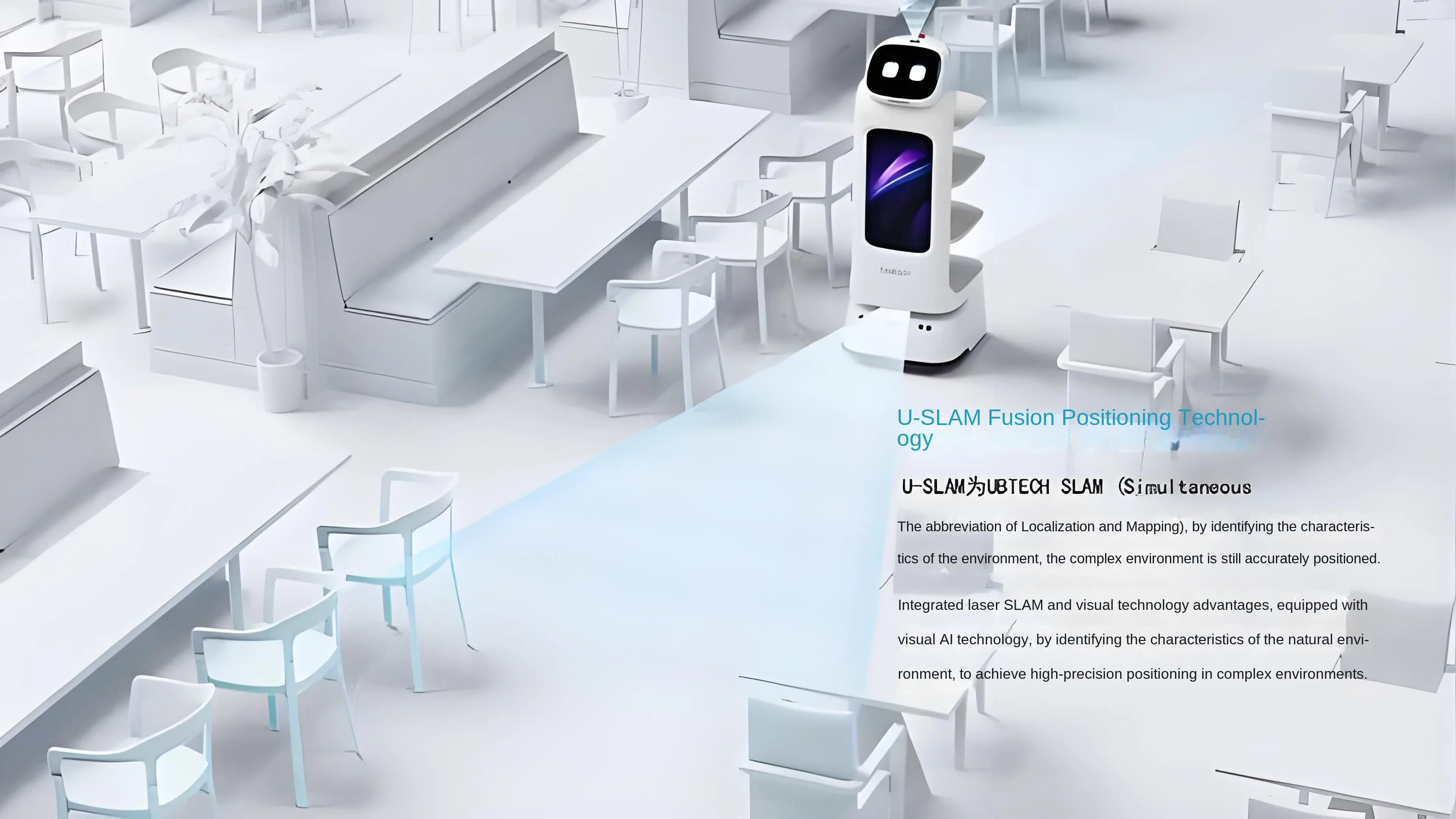 Youbao Multifunctional Service Robot for Hotel Restaurant Automatic Dinner Welcome Meal Delivery Advertising Marketing Features details