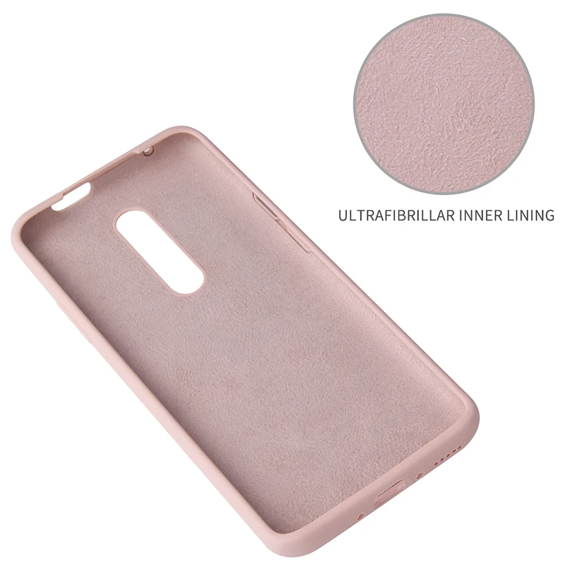 Silicone Cell Phone Case Cover For OnePlus 1+7 Silicone Case Genuine Liquid Ge Rubber Mpbilephone Cover Case For OnePlus 7