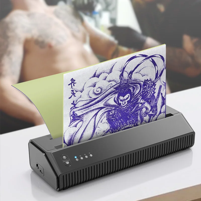 Blue Tooth Tattoo Printer Thermal A4 Size Stencil Machine