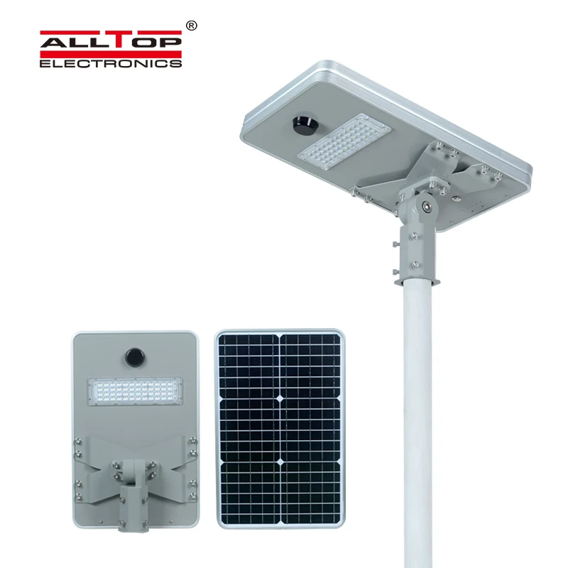 ALLTOP solar charging aluminum alloy high lumen wireless 50w 100w 150w 200w road lighting integrated led solar street light