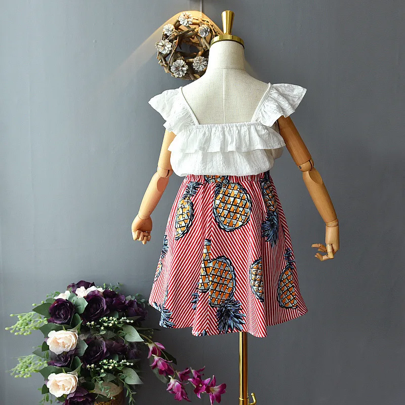 New Wholesale Children Boutique Clothing Baby Girls Ruffle Dress Set