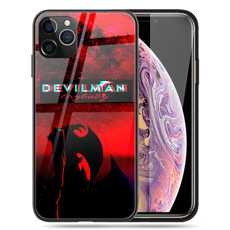 For Iphone 7 8 X 11pro Print Anime Devilman Crybaby Glass