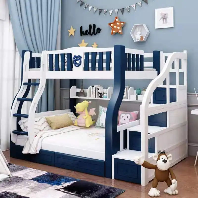 Twin Full Twin Double Over Double Bunk Beds For Kids Adult With Ladder