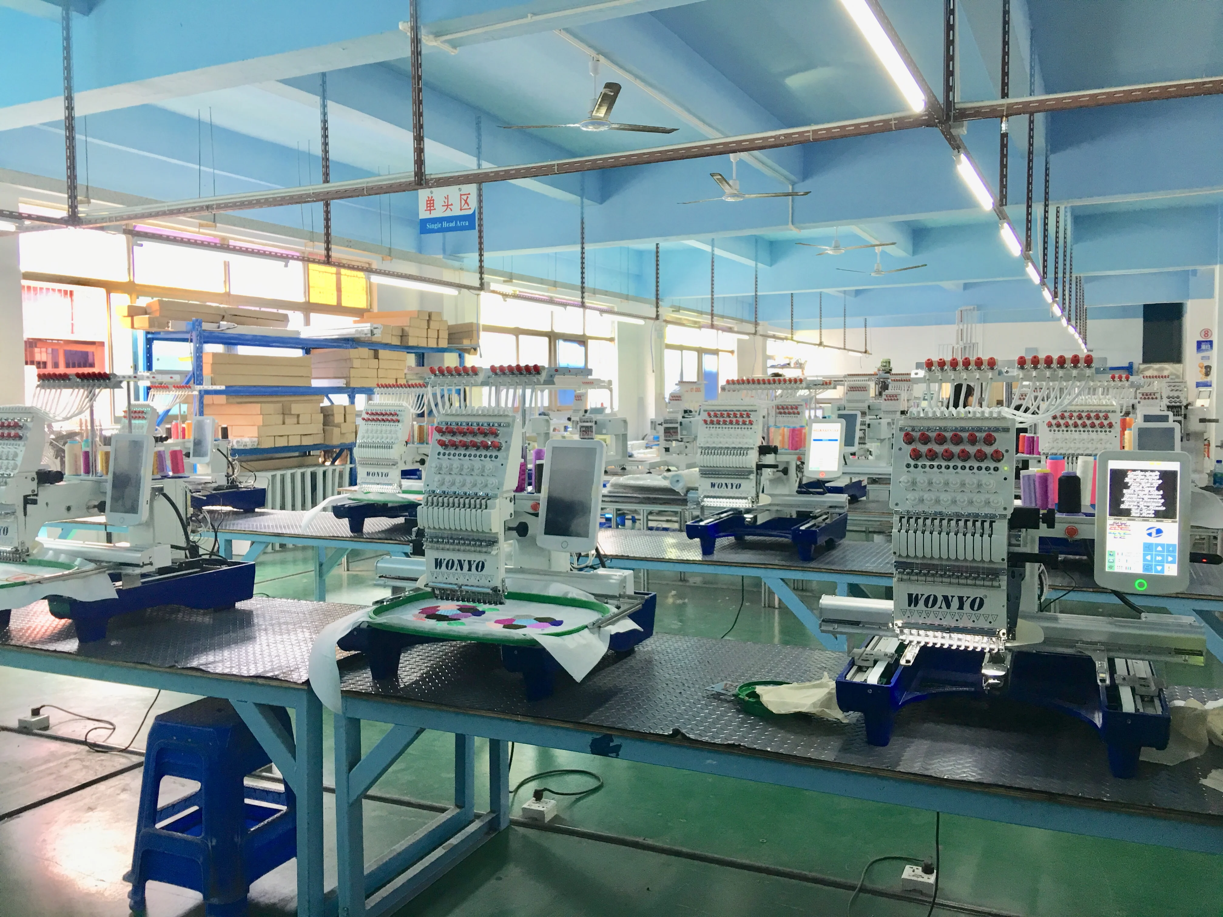 Cap factory. Cap factory