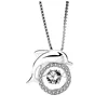 Statement shaking necklace dolphin diamond pendant necklace xuping