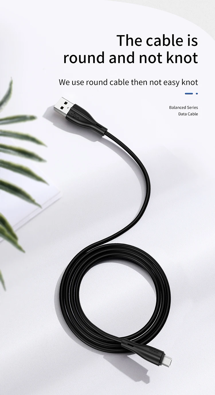 JOYROOM PVC hot selling charging mobile charger cable for samsung charger cable usb v8 - ANKUX.COM
