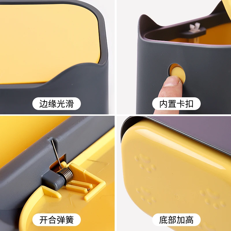 Haixin Desktop Waste Bin Plastic Garbage Dustbin Manufacturer Food