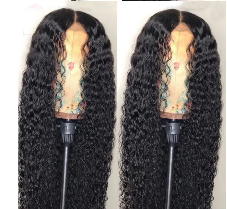 

Brazilian Kinky Curly Lace Wig 360 Cuticle Aligned Raw Virgin Synthetic Hair Wigs For Black Women, Natural color lace wig