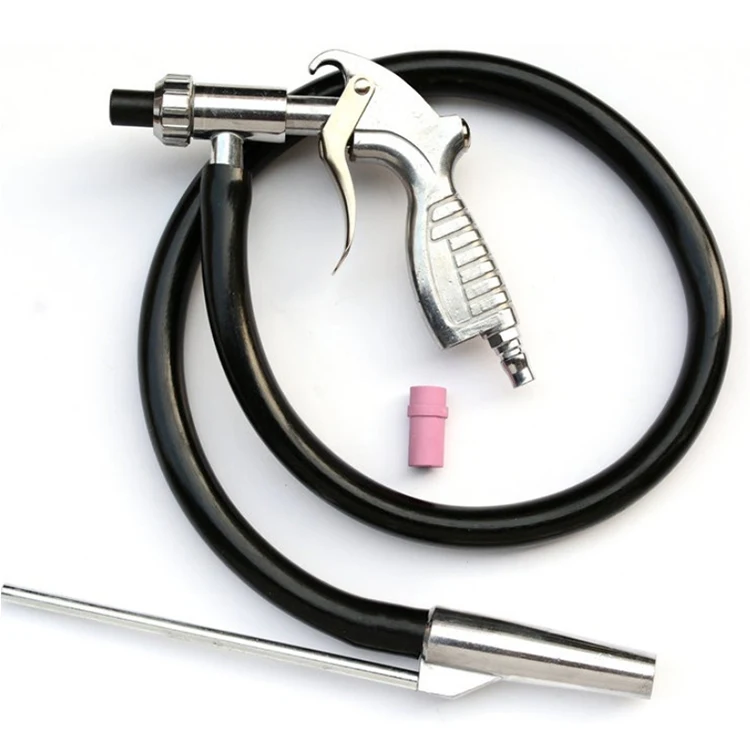 Sandblaster Kit Air Siphon Feed Gun Nozzle Rust Remove Abrasive 4Pcs Tips NEW!! 