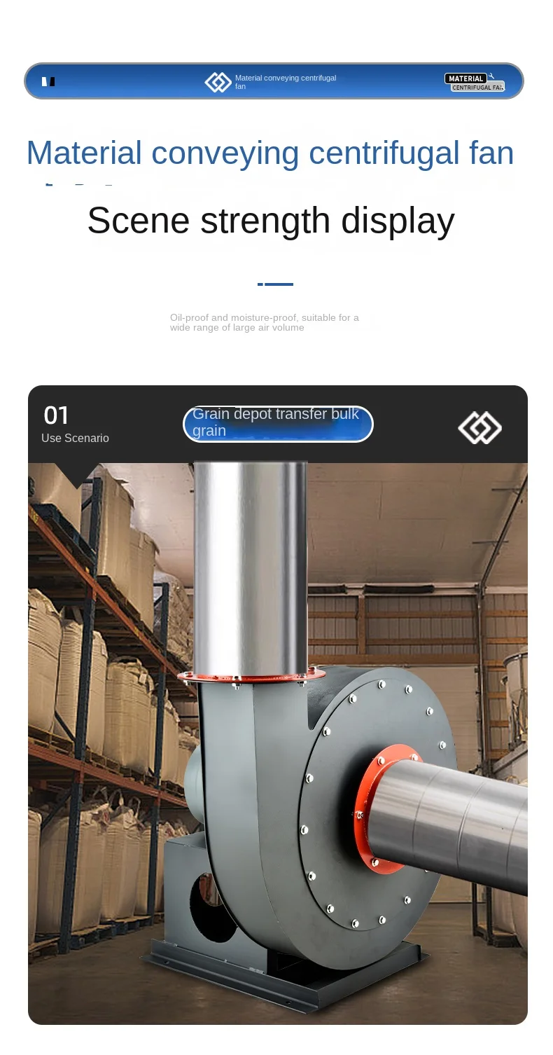 Removal Strong Suction Fan, 380V, Centrifugal - detail 30