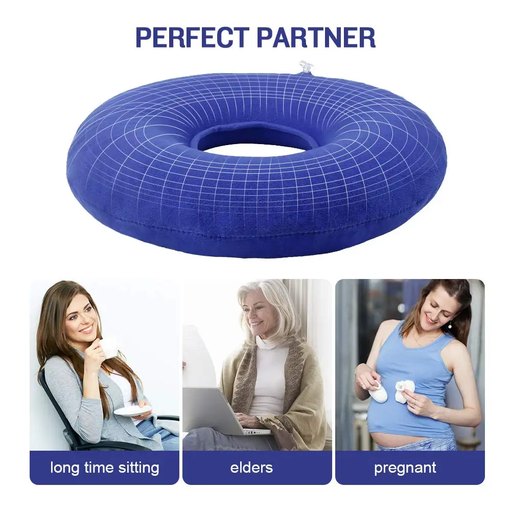 Inflatable Donut Cushion With Pump For Tailbone Pain Relief Buy Inflatable Ring Air Seat